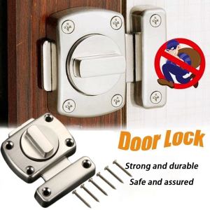 Universal Twist Lock Bathroom Door Bolt Slide Latch Zinc Alloy Security Thicken Cast Door Lock
