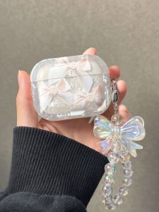 Applicable Airpodspro2 Protective Case Apple Earphone Case Third Generation Pro Fancy Bluetooth 2 Generation IPod Box 3 Transparent Soft Case Drop-Resistant One Wireless Ins Japanese and Korean Style Third AirPods Second Generation