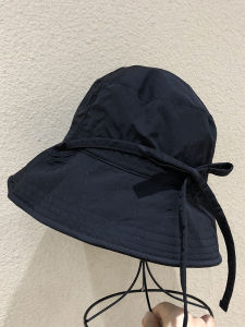 Foldable Flat Top Fisherman Hat Womens Summer Travel Versatile Wide Brim Hat Quick Dry Thin Style Face Slimming Sun Protection