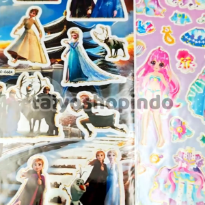 TAIYO Stiker Besar Karakter Random Sticker Motif Kartun Tempel Seni Kerajinan Mainan Anak
