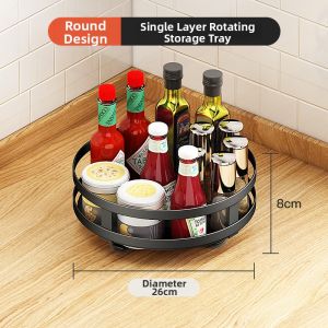 Rotating Spice Storage Shelf Multilayer