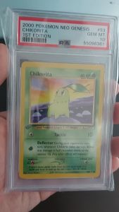 PSA 10 Chikorita #53 1st Edition Neo Genesis English (2000) - Pokemon Card GRADED