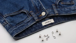 Ninabobo RM001 Kancing Jeans 1Set Logam Simple Adjustable Bunga Daisy Pengecil Gesper Pengait Celana Denim Logam Penyesuai Lingkar Pinggang Bisa Lepas Pasang