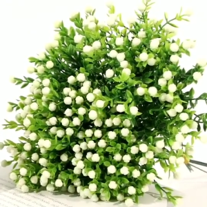 【On hand】MINI Decoration Flower Plastic plants Artificial Flowers 5PCS Flower arrangement for living room bedroom Desktop Home decorative