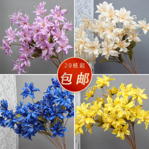 Wedding Decorations Artificial Flowers Small Lilies Entrance Hall Fake Flowers Materials for Living Room Single Stem Placement