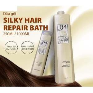 DẦU GỘI PHỤC HỒI TÓC HƯ TỔN SILKY HAIR REPAIR BATH 250ML