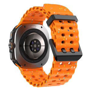 Original Marine Band for Samsung Galaxy watch Ultra 47mm accessories Colorful Sport Bracelet Correa Galaxy watch 7 Ultra Strap