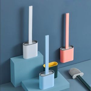 แปรงขัดส้วม แปรงขัดห้องน้ำติดผนัง พร้อมฐานตั้งเก็บ แปรงขัดส้วม แปรงขัดห้องน้ำซิลิโคน ไม้ขัดชักโครก แปรงขัดห้องน้ำ