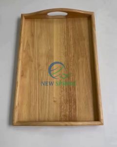 KHAY GỖ DECOR có tay cầm 43 x 33 x 5cm KHAY GỖ ĐA NĂNG 100% gỗ cao su tiêu chuẩn xuất khẩu