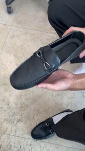 2025 Korea Fashion Loafers For Men Casual Leather Loafers Black Leather Shoes Slip On