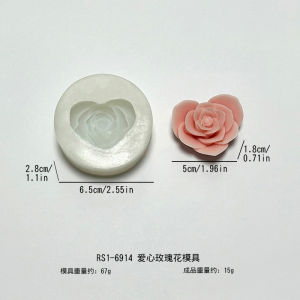 New Flower Series Silicone Candle Aromatherapy Candle Chocolate Ice Cube Mousse Cake Decoration Baking Mold Kitchen Tools