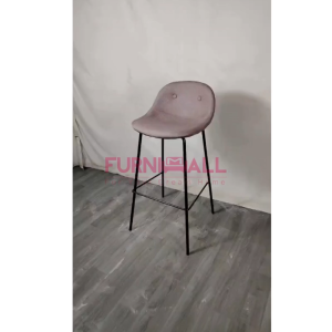 Furnimall Premium Fabric Bar Chair Modern Kitchen Bar Chair Counter High Chair Kerusi Tinggi