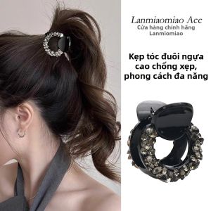 Kẹp Tóc Bóng Bẩy Cao Cấp cho đuôi ngựa cao