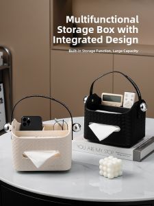 MEIWEISI | Luxury Creative Paper Towel Holder with Remote Control Storage