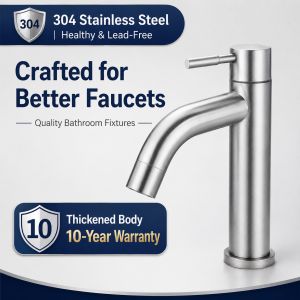 Stainless Steel Bathroom Faucet Hot Cold Water Mixer Tap Basin Faucet Matte Black Silver Single Handle Sink Taps