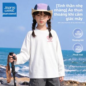 Jeanswest | Áo Thun Dài Tay Mùa Thu Phong Cách Thường Ngày 100% Cotton