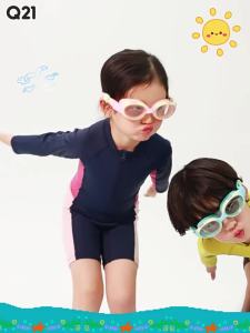 Q21 | Sleeve Long Sun Protection Quick Drying Childrens Swimsuit