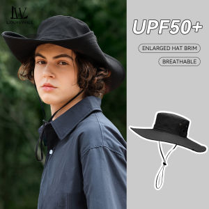 หมวกปีนเขาหมวกกลางแจ้ง LouisWill หมวกเดินป่าหมวกชาวประมงแห้งเร็วหมวกใส่สบายขยาย12ซม. ฝาปิดระบายอากาศได้หมวกปีกหมวกฤดูร้อนหมวกป้องกันแสงแดดใช้ได้ทั้งชายและหญิงหมวกหน้าร้อนหมวกบังแดดปีนเขา