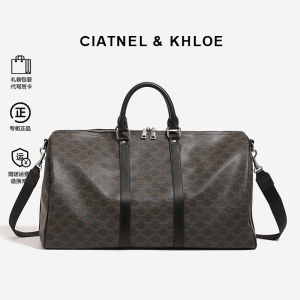 Ciatnel&Khloe2025 New Womens Leather Travel Bag Large Capacity Single Shoulder Slant Cross Fitness Bag Outdoor Sports Bag