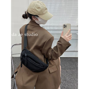 Trendy Large Capacity Canvas Bag 2023 New Womens Crossbody Bag Casual Versatile Student Waist Bag Hip Bag Candy Color