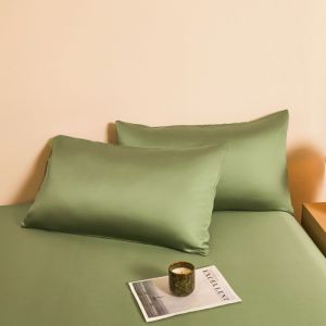 Vỏ Gối Lyocell Thân Thiện Với Môi Trường Mềm Mại Như Lụa Thoáng Khí Kiểu Dáng Phong Bì Xanh Dùng Cho Nhà Ở Và Khách Sạn Thích Hợp Cho Mùa Hè