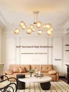 XUNZE | French Cream Style Vintage Nordic Living Room Pendant Light