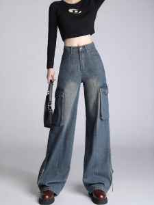 Warrior | Womens Jeans Streetwear Fashion Vintage Casual Loose Straight