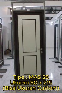 Pintu Aluminium Rumah Utama Kamar Tidur / Mandi 90 x 215 Bisa Custom Ukuran Almunium Doors MAS25 - MAHOTTAMA