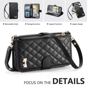 Zipper Wallet Flip Leather Case For Samsung Galaxy S26 Pro S25 Edge S24 Ultra S23 FE S22 Card Slots Phone Cover