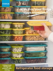 CHAHUA | Food Grade Refrigerator & Freezer Safe for Vegetables and Fruits Sealed Box | A Great Pick for vegetable fresh Lovers