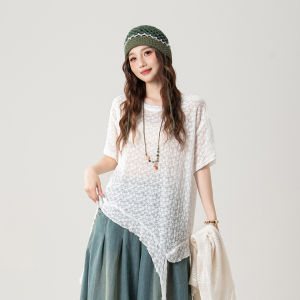 Lazy Style Transparent Short Sleeve T-Shirt Set 3 Pieces