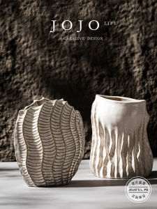 Nordic Minimalist Ceramic Flower Vase White Home Decorations Jojos L. Pd Day Small Flower Pot Display Piece for Living Room