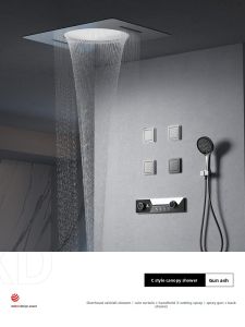 DXD | Waterfall Ceiling Mounted Thermostatic Shower Set