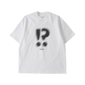 Áo Thun Cotton Form Rộng Vintage In Chữ Động Hai Chấm