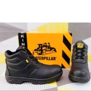 Sepatu Boot Pria Sepatu Safety Ujung Besi Terbaru Sepatu Safety Kulit Sintetis Import
