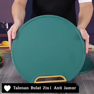 Talenan Bulat Anti Jamur Talenan Peganggan Putar Telanan Anti Slip
