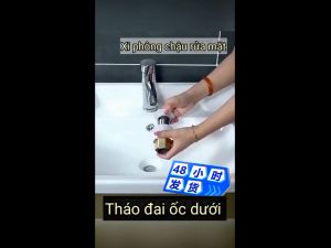Xi phông chậu rửa mặt xi phông inox cổ liền lavabo xi phông lavabo inox 304 bộ xả lavabo inox lò xo cho bàn đá dương cao