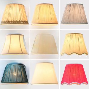 Anti-dazzle Large Red Fabric Lampshade
