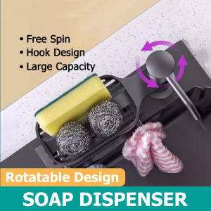 Large Capacity Kitchen Soap Dispenser Pump With 1M Extension Tube Press-Type Countertop Dish Liquid Soap Dispensing With Tray