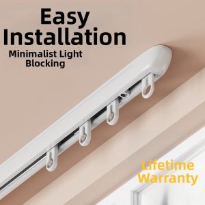 SHELIANKE | Top Mounting No-drilling Soundless Thickened Curtain Rod