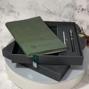 Journal Book Pen and Ink Premium Gift Set with Pen Engraved Name Gift Box