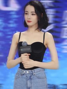 chaqi | Delilah Style Sweet Spicy One Shoulder Bridesmaid Crop Top Inner Wear Outer Wear Short Length Solid Color Commute Style Vest