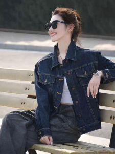 YUFUQING | เสื้อแจ็คเก็ตยีนส์ทรงหลวมสไตล์อเมริกันย้อนยุคสำหรับผู้หญิง ฤดูใบไม้ผลิและฤดูใบไม้ร่วง แฟชั่นอเนกประสงค์ เสื้อคลุมกันหนาวแบบสวมหัว