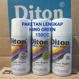 Pilok Cat Diton Hino Green 829 Primer Grey Epoxy 8020 Clear 8540 Paketan Hijau Muda 3 klg 150cc Pilox Cat Semprot Diton Spray Paint