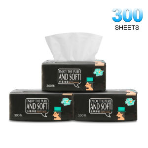 Tissue Household Pure Wood Pulp Paper Towel 4 Layers 300 Sheets Toilet Paper Disposable Dinner Table Napkins