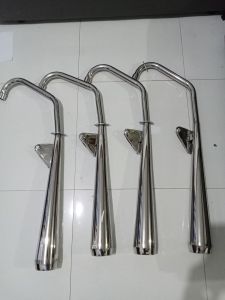 RUSI 125/150/175 Chicken Pipe Stainless (Muffler) Malutong tunog