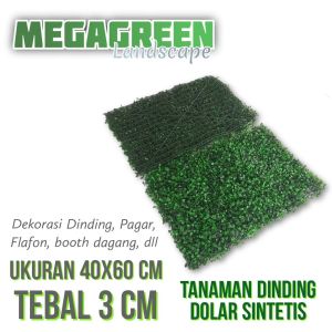 Paket 1 m2 4 Tanaman Sintetis Dinding - Dekorasi Dinding - Tanaman Indoor & Outdoor - 40x60 cm
