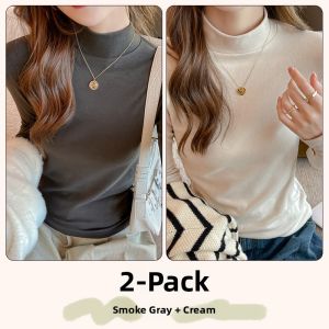 MiiOW | Warm Fleece-lined Turtleneck T-shirt