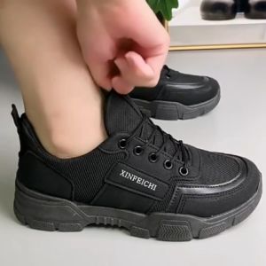 LEAShop พร้อมส่ง รองเท้าผ้าใบผู้ชายสุดเท่ห์ ทรงสุดคูลวัสดุใหม่ผ้าเย็บคู่หนังกลับงานดีที่สุดแล้ว 2 โทนสีใช้งานง่ายจะทำงานหรือแมทช์ชุดเข้ากันง่ายเลย