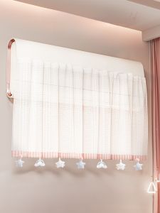 Air Conditioner Windshield Curtain Heat Preservation No Direct Blow Central Air Conditioning Partition Door Curtain Hanging Style